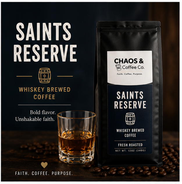 Saints Reserve Whiskey Brewed Coffee